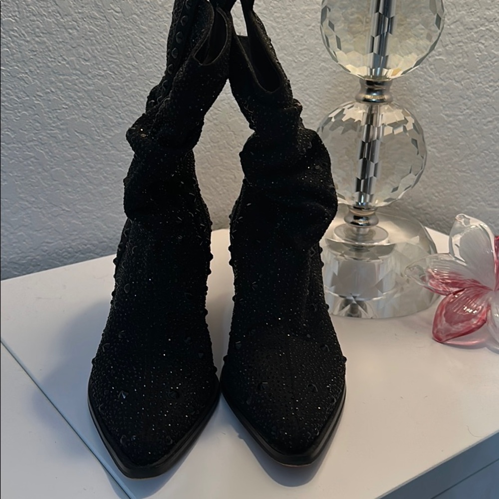 Jessica Simpson Beaded Slouch Cowboy Boot